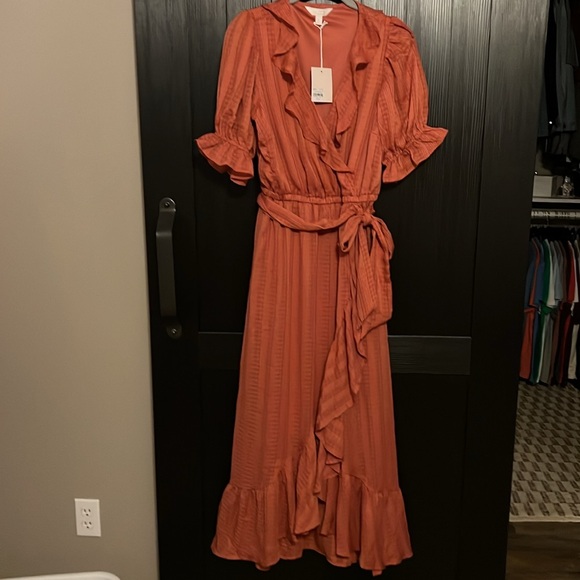 Women’s Lauren Conrad Ruffled Wrap Maxi Dress - Picture 2 of 5